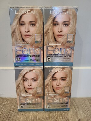 4 x L oreal Paris Feria Very Light Beige Blonde 110 3x Highlights Hair Color