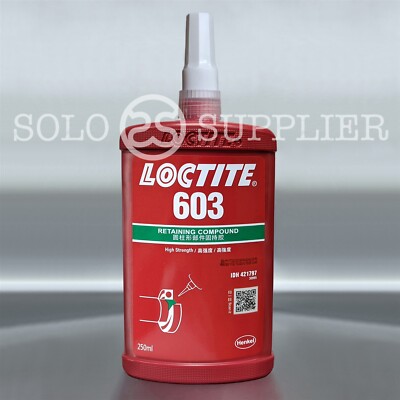 Loctite 603 Green High Strength Retaining Compound 250ml - Expiration Sale 02/25