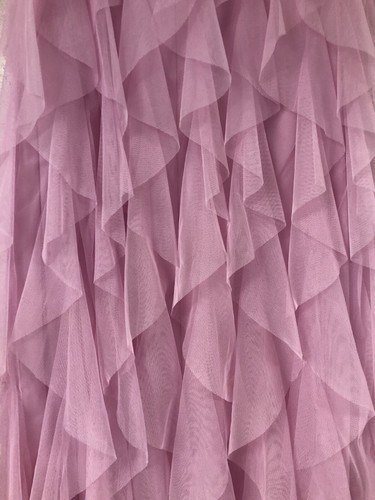Mesh Tull Powder Pink Layered midi skirt size Sm Soft Girl Balletcore Whimsical - Picture 2 of 9