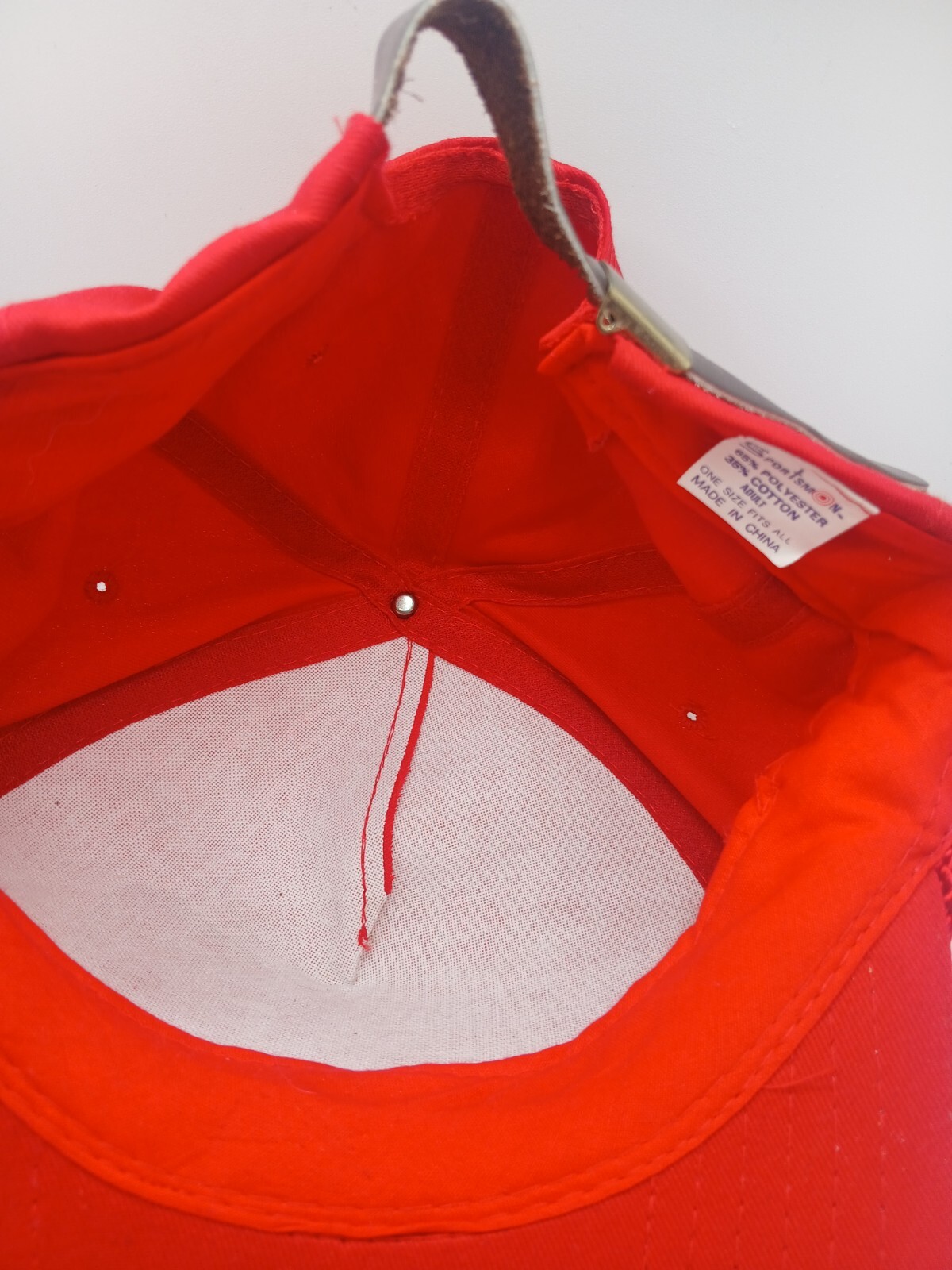 Vintage Hat Cap Red Hydro Services Patch Rope Bri… - image 8