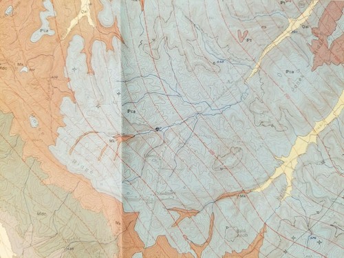 Vintage 1968 Geologic Map of Olney, Caldwell and Hopkins Counties, Kentucky - Picture 4 of 12