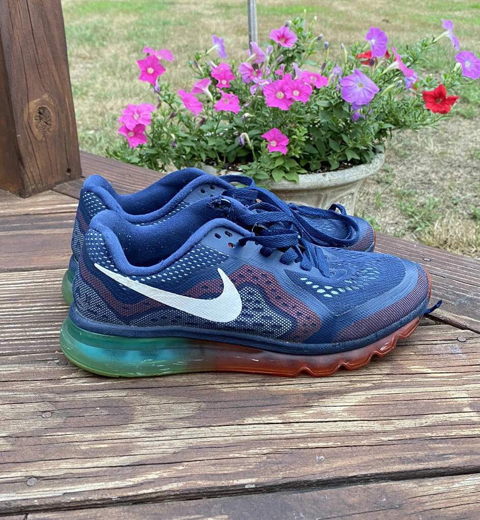 Ordelijk heet Kan worden genegeerd Nike Air Max 2014 Womens Dark Blue Red Green Lace Up Running Shoes Sz 7 | eBay Ordelijk heet Kan worden genegeerd Nike Air Max 2014 Womens Dark Blue Red Green Lace Up Running Shoes Sz 7 | eBay