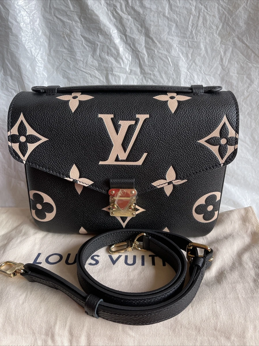 Authentic Louis Vuitton Empreinte Leather Pochette Metis Bicolor