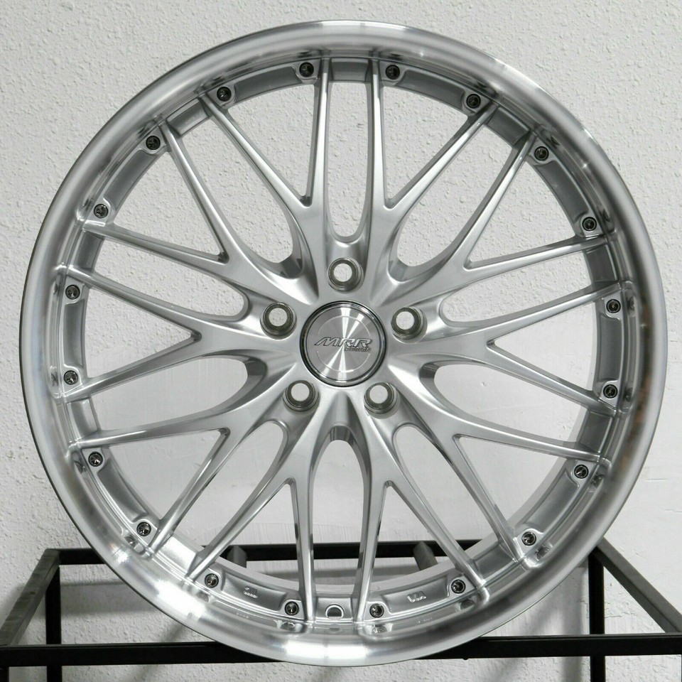 MRR GT1 Mesh Silver Wheels For Chrysler Crossfire 18x8.5/19x9.5 5x112 ...