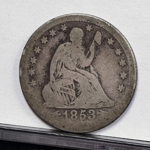 1853-O Liberty Seated Quarter - VG Details, Cleaned (#58791-L)
