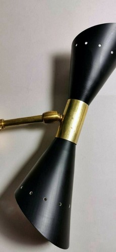 Applique da parete italiana Diabolo stile moderno Stilnovo lampade da parete metà secolo - Foto 2 di 6