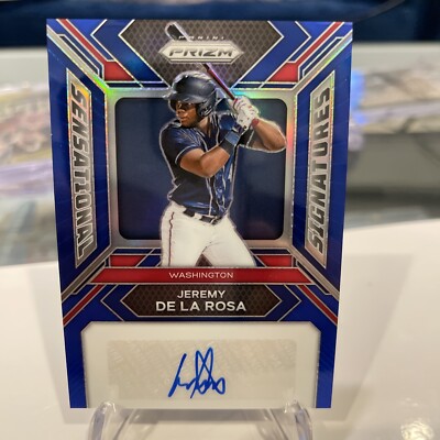 2024 Panini Prizm Jeremy De LA Rosa Auto Sensational Signatures