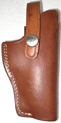 1 Vintage Smith & Wesson 21-88 RH Leather Holster FI Model D small 380 auto NOS