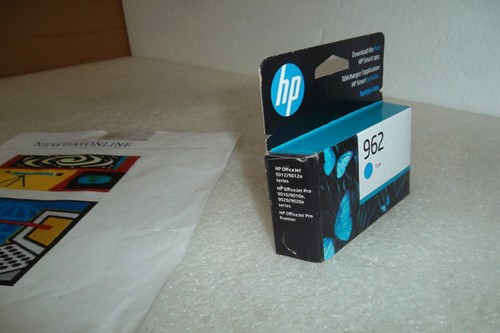 Wkład atramentowy HP 962 cyjan do OfficeJet 9025 9015 9020 3HZ96AN NOWY Exp: 2024 - Zdjęcie 3 z 5
