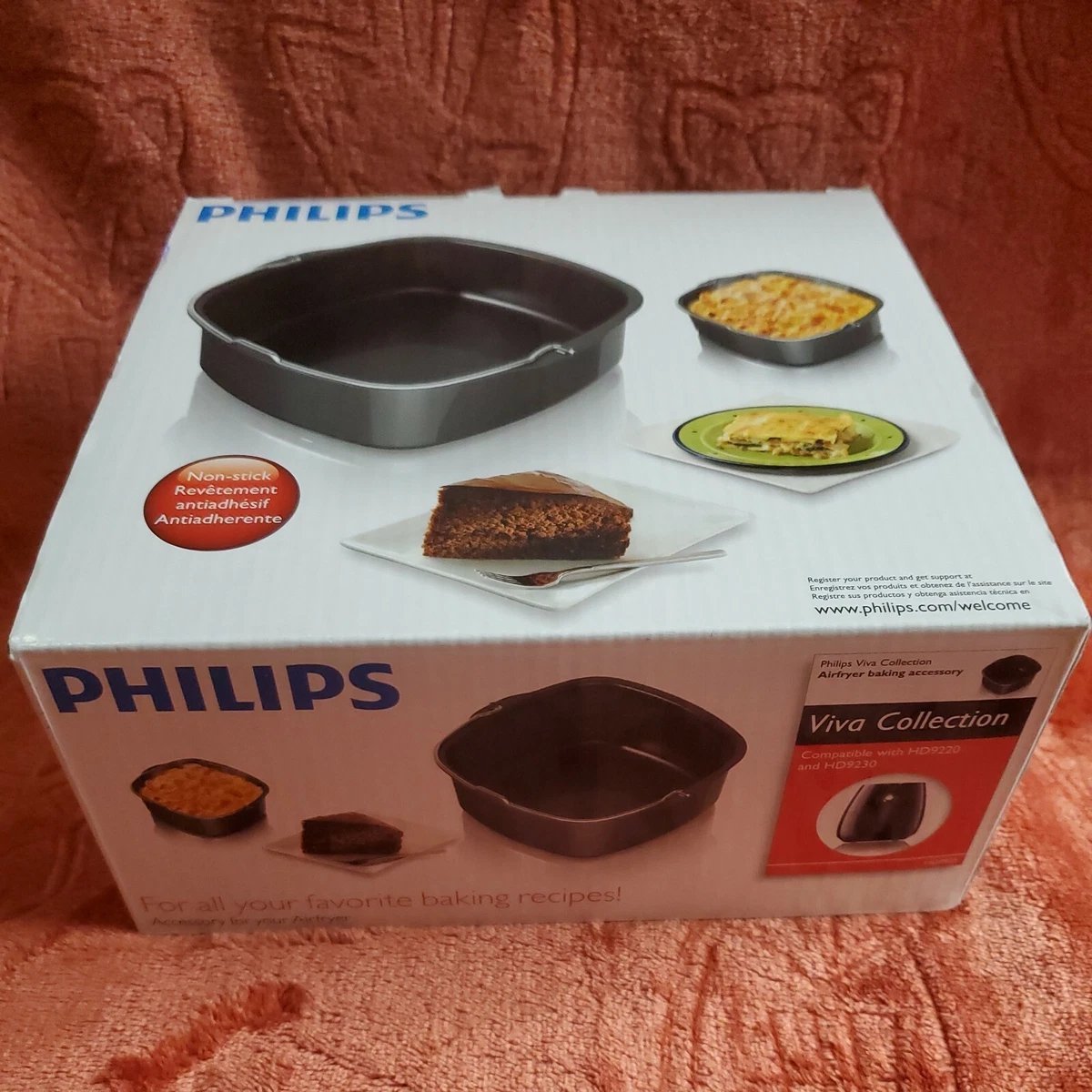 NEW Genuine Philips HD9925 Airfryer Baking Accessory Pan for Viva