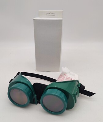 Vintage New Old Stock Z-87 Gateway USA Welding Chipping Burning Goggles Green  