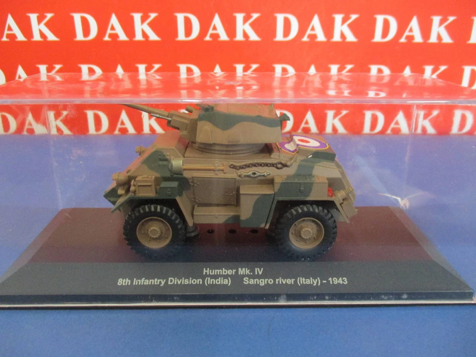 Diecast 1/43 Modellino AutoblindoTank Humber Mk.IV 8th Inf.Div. (India) Italy - Immagine 4 di 4