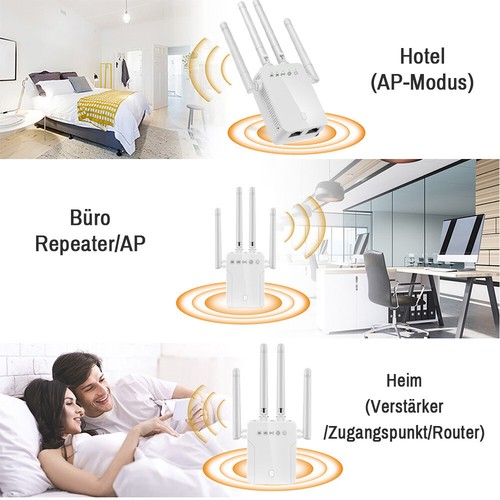 WLAN Repeater Router Range Extender Wireless Signal Verstärker Booster WiFi 300M - Bild 14 von 18