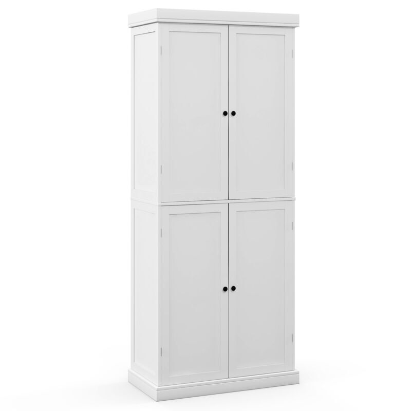 Free Standing Kitchen Pantry Larder Display Cupboard Storage Unit Tall eBay