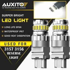 2x Auxito 3157 3156 Led 4157 Backup Tail Reverse Light Bulb White Super Bright