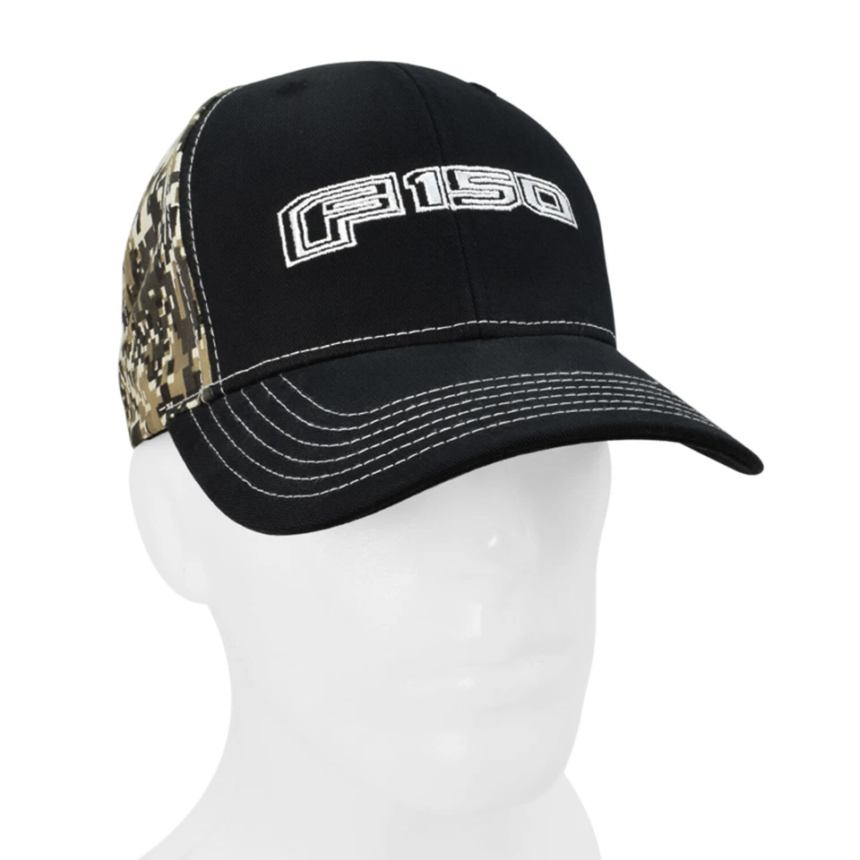 Gorra de béisbol Ford F-150 negra camuflada delantera trasera Foto 2 de 3