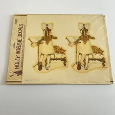 Set of 2 American Greetings Holly Hobby Decals  5x6 One Package Music Lesson Cat
