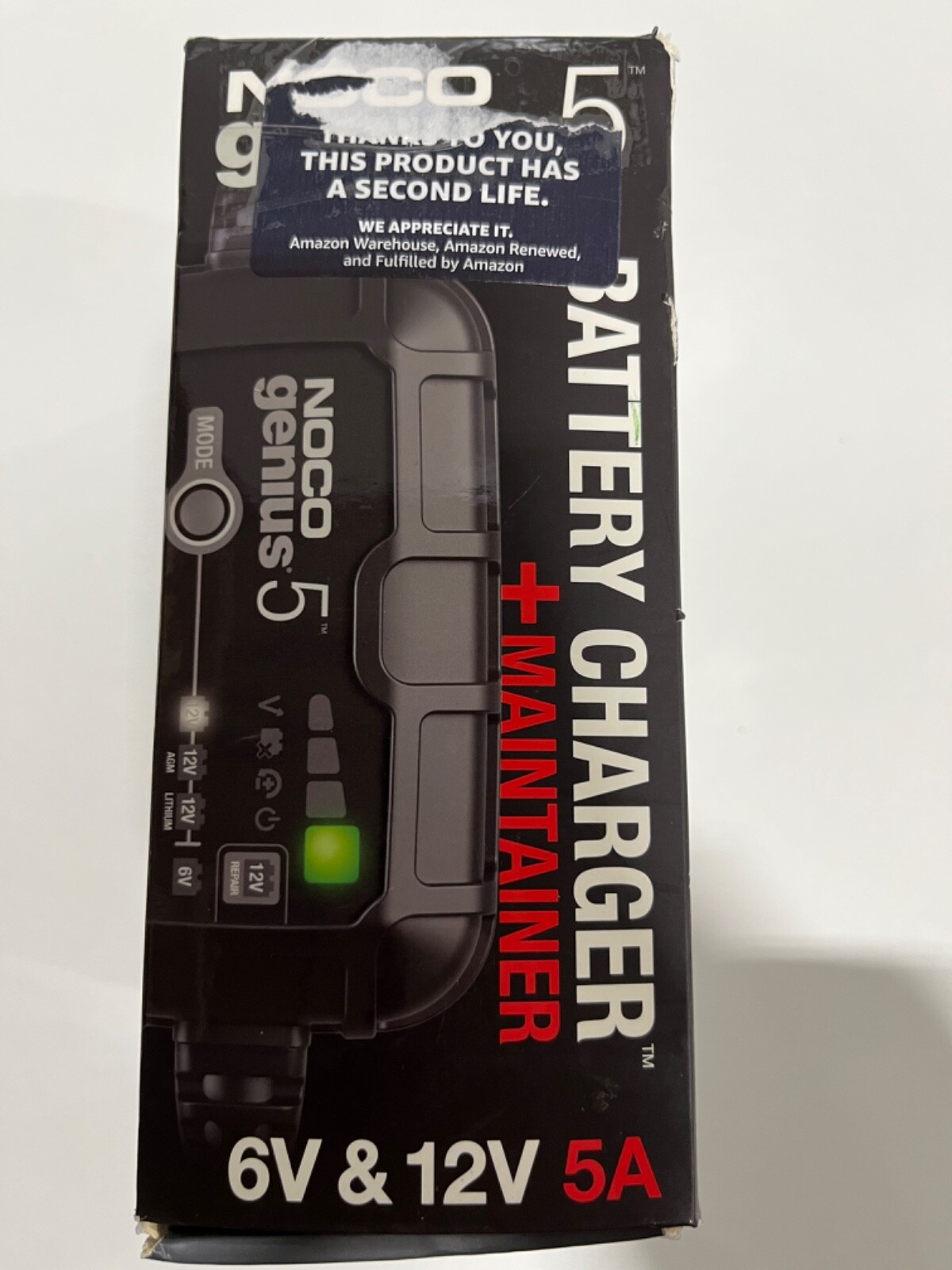 NOCO GENIUS5 6V 12V 5A Smart Car Battery Charger Maintainer Trickle Charger