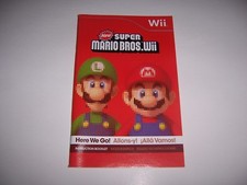 New Super Mario Bros. Wii Instruction Book Bo...