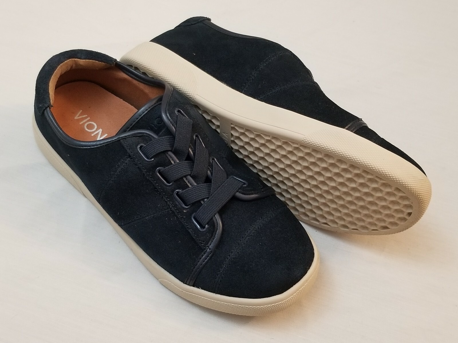 VIONIC Navy Blue Jean Suede Women’s Water Resistant Sneakers Shoes Size