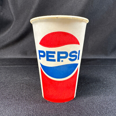 ❤️大幅にお値下げ中❤️7UP ✳︎PEPSI 【ヴィンテージ】2個♡送料込み♡ Vintage Pepsi Cups Wax Paper Two Logos Pepsi-Cola Prop 3.75” Tall