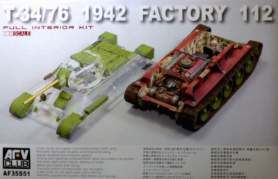 AFV Club AF35S51 - 1:35 T-34/76 1942 Factory 112. Full Interior Kit.