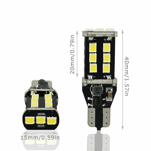 2X T15 W16W LED CANBUS Bremslicht 12V 2835 15SMD Rückfahrlicht DRL Lampe Birne - Picture 6 of 11