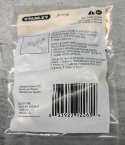 Stanley Massiv Türstopper 57-1010 Wandhalterung Türstopper Messingoberfläche - Bild 2 von 3