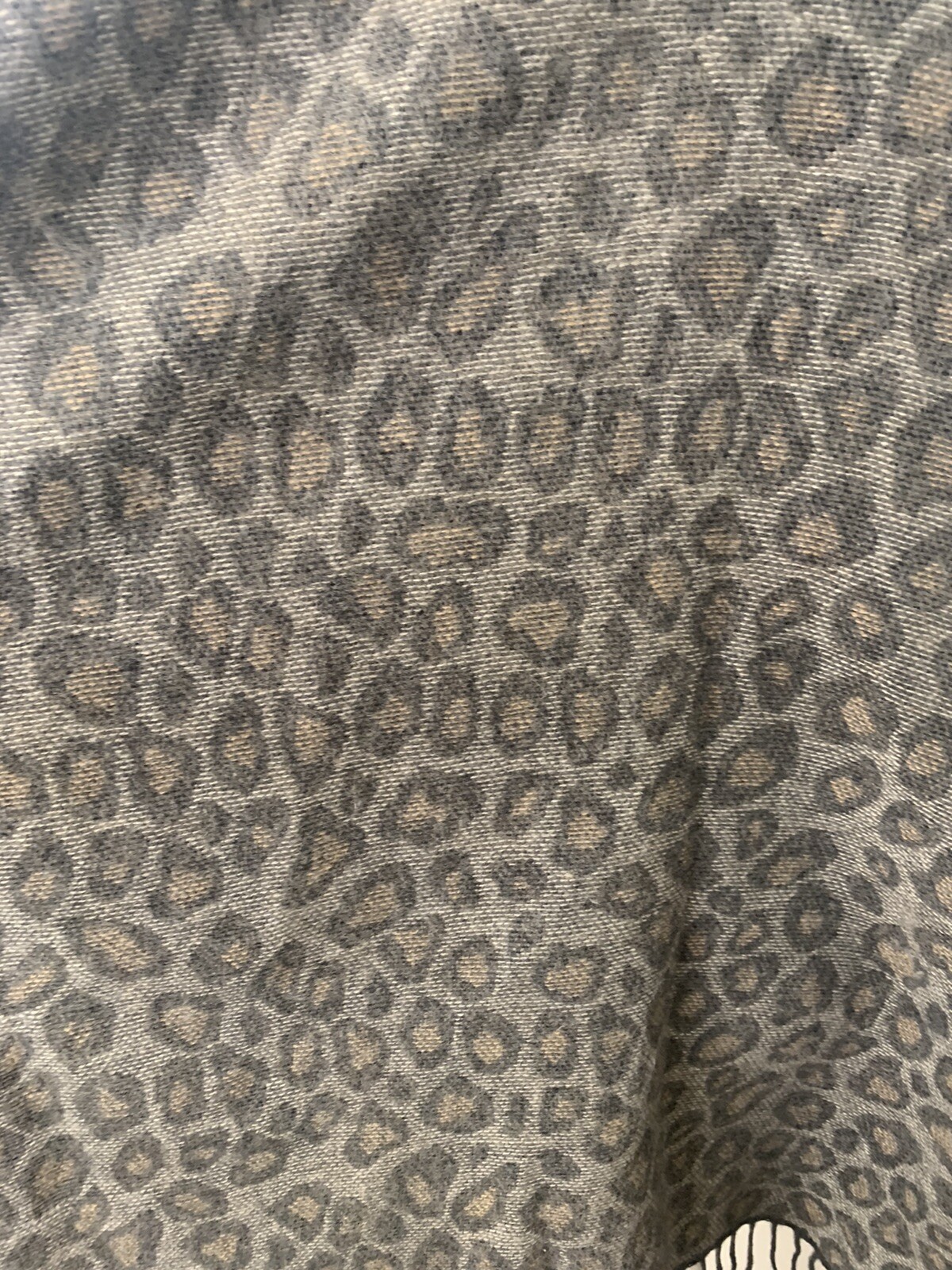 Woolrich Shawl Leopard Print One Size EUC - image 3