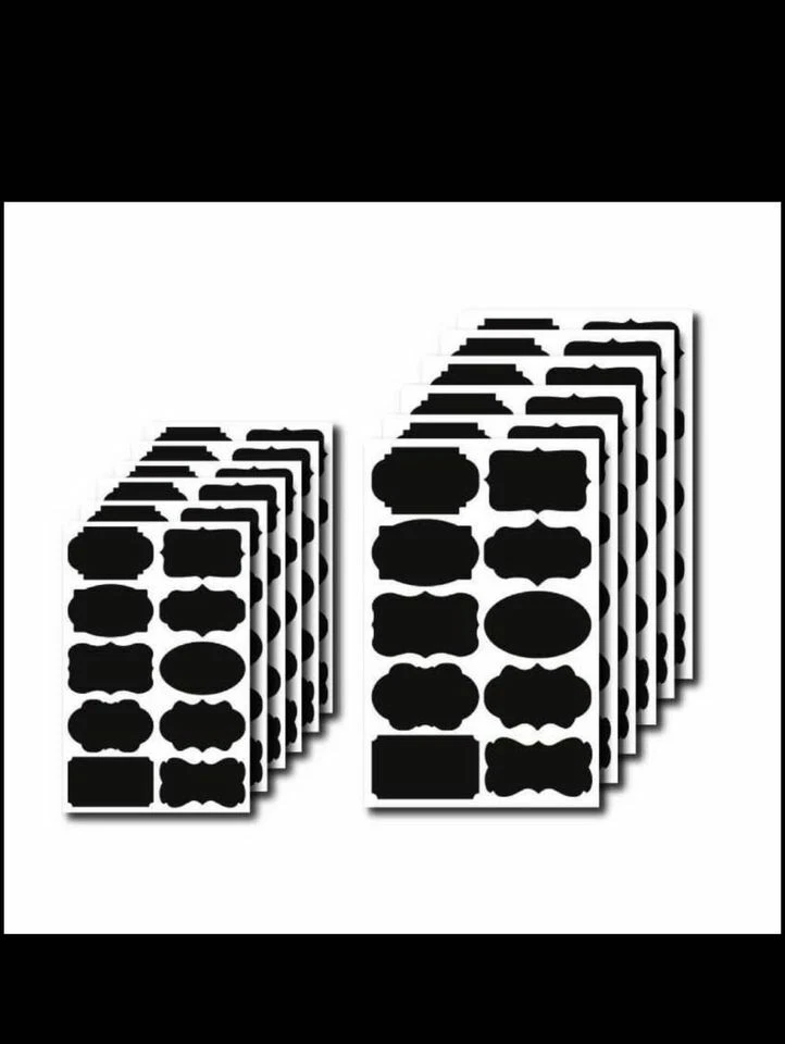 黑板标签 200 高级可重复使用贴纸、储藏室和储罐。 2笔 — 第 4/4 张图片