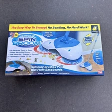 Hurricane Spin Broom As Seen on TV Original Lightweight Cordless Spinning Broom