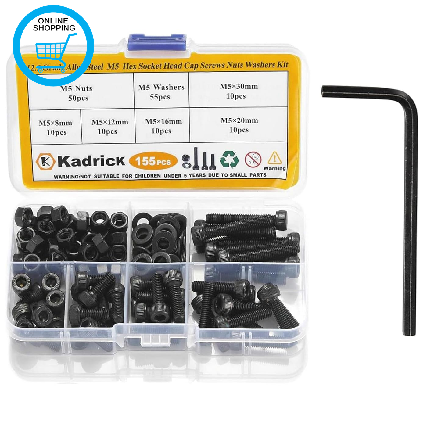 Screw and Nut Set,Bolts and Nuts Set Kit,Nut and Bolt Assortment Kit M3/M4/M5/M6