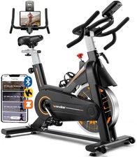 Exercise Bike, WENOKER Stationary Bike for Home, Indoor Bike with Silent Belt...