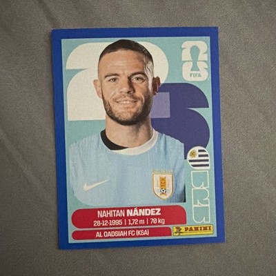 Panini FIFA World Cup 2026 Sticker URU 9 Nahitan Nández Portrait Uruguay