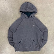 Vintage Y2K Nike Grey Tag Grey Hoodie Sweatshirt Size XL