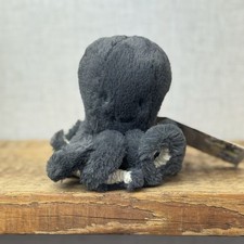 Jellycat Baby Inky Octopus - Tiny Black Octopus Plush Retired Sea Creature 5"
