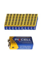 100Pcs 6F22 9Volt Zinc-carbon Batteries for smoke detectors PKCELL