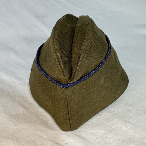Lot de 2 anciens chapeaux d'uniforme de service militaire WW2 casquette de garnison Sorel 6 7/8 - Photo 9/14