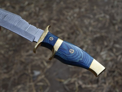 Custom Hand Made 12" Jagdmesser Damastklinge Bowiemesser mit Scheide _BL-3049 - Bild 17 von 21