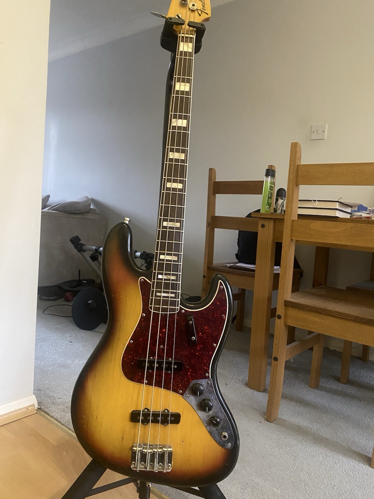 Fender Jazz Bass 1973 Vintage 4-String RH Solid Sunburst