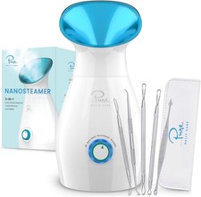 NanoSteamer Large 3-in-1 Nano Ionic Facial Steamer W/ Precise Temp Control