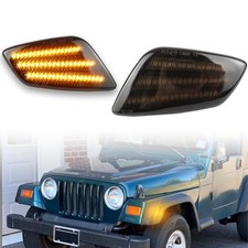 Led Front Fender Led Side Marker Lights Amber Daytime Running Lamp Kit For