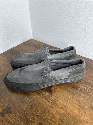 John Varvatos U.S.A. Suede Slip On Shoes Mens 10.5 Gray  display picture 1