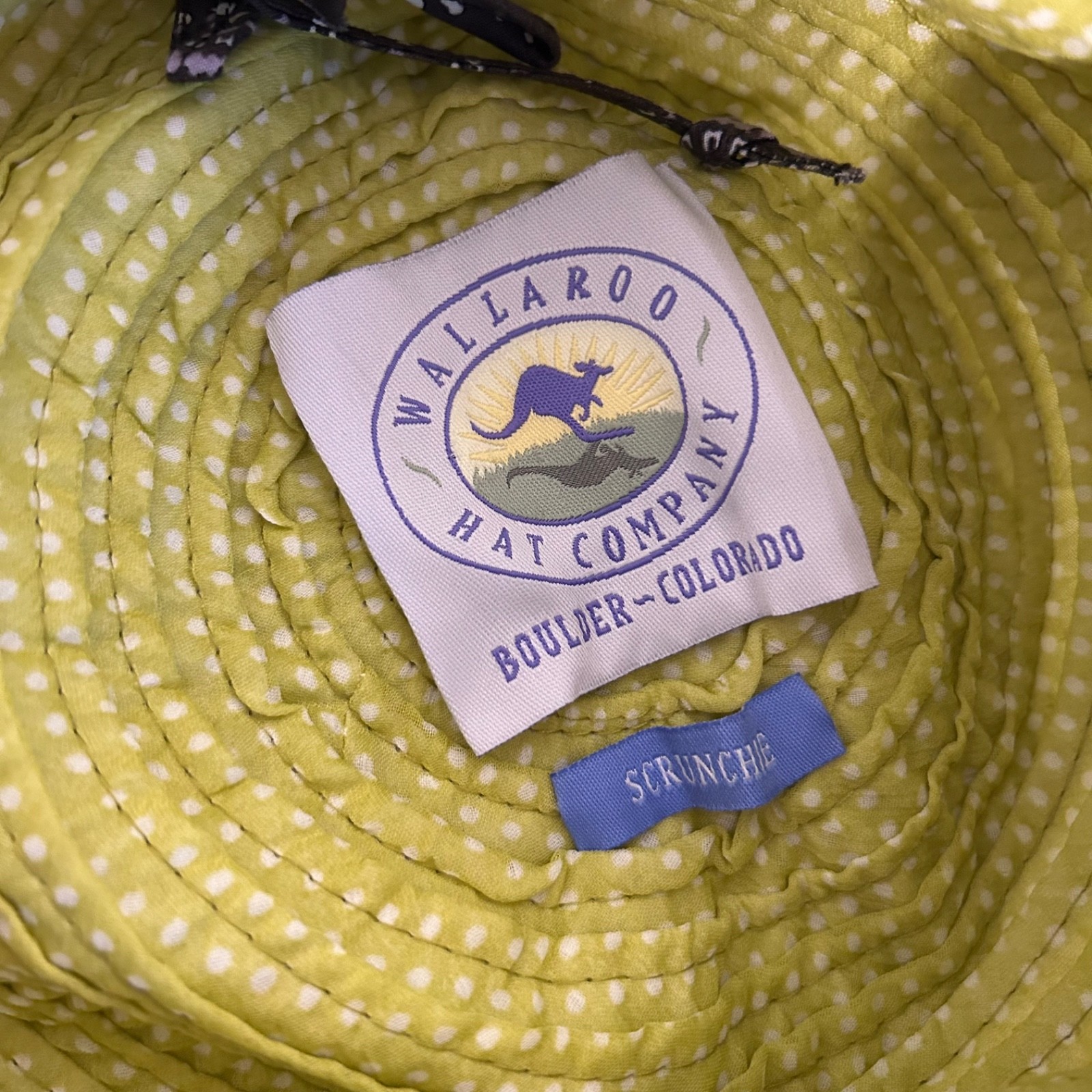 wallaroo packable adjustable green layered polkad… - image 4