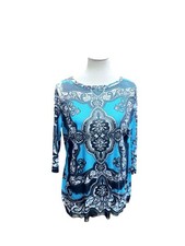 Women’s Tops Blouse Paisley Plus Size 0X INTERNATIONAL CONCEPTS
