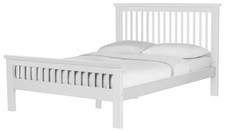 Aubrey Superking Wooden Bed Frame White Sturdy and Stylish Bedroom Furniture