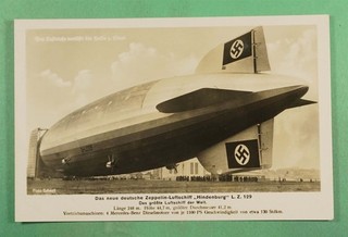 DR WHO GERMANY ZEPPELIN CARTOLINA DIRIGIBILE RPPC INUTILIZZATA R33052