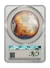 2001 Silver Eagle CAC Grading (CACG) UNC - *Rainbow Toning*