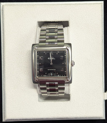 EBEL 1911 Square La Carree Mens Watch Automatic Stainless Steel  Case & Papers