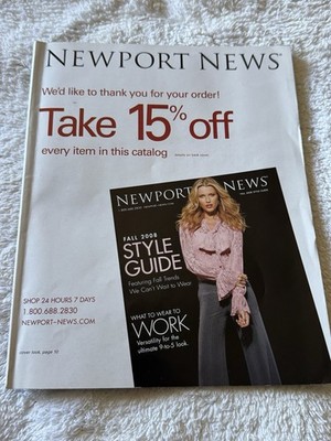NEWPORT NEWS CATALOG Fall 2008 WOMENS CLOTHING FASHION 132 Pages VERY GOOD+/EX
